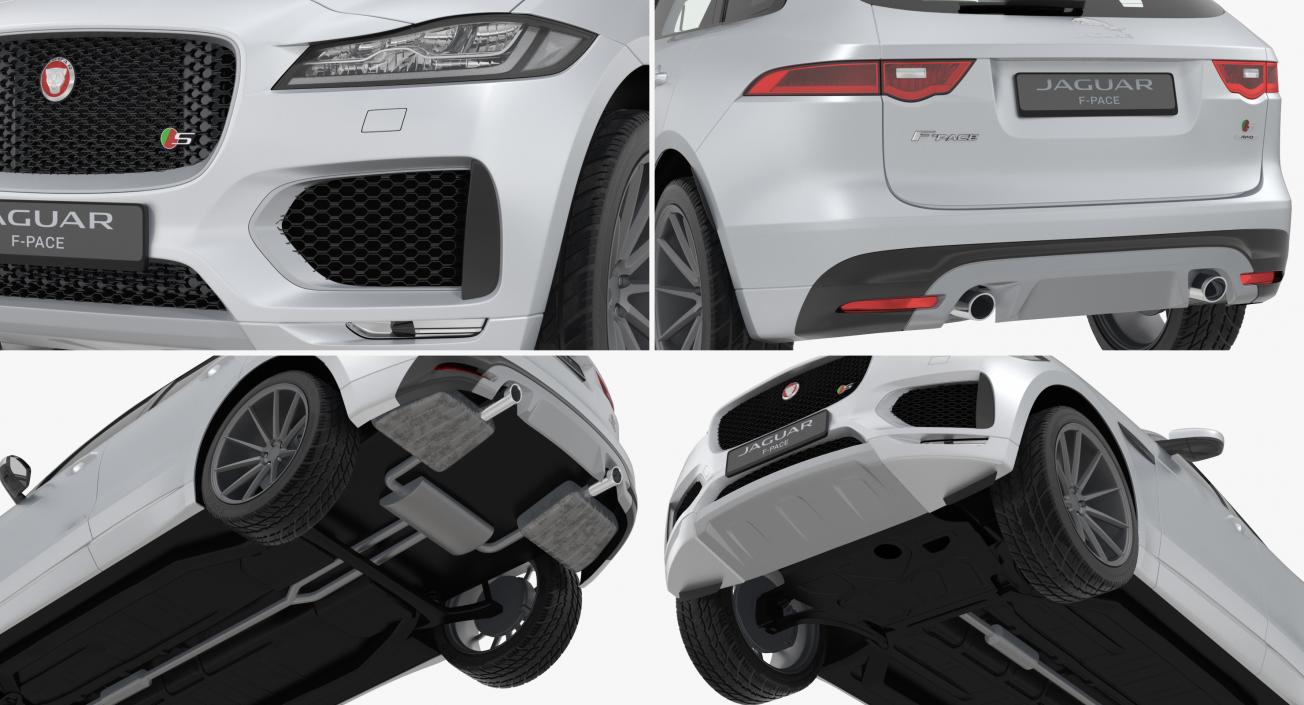 3D Jaguar F-Pace 2017 model