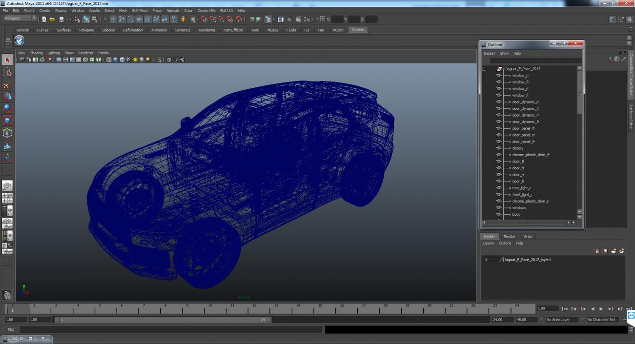 3D Jaguar F-Pace 2017 model