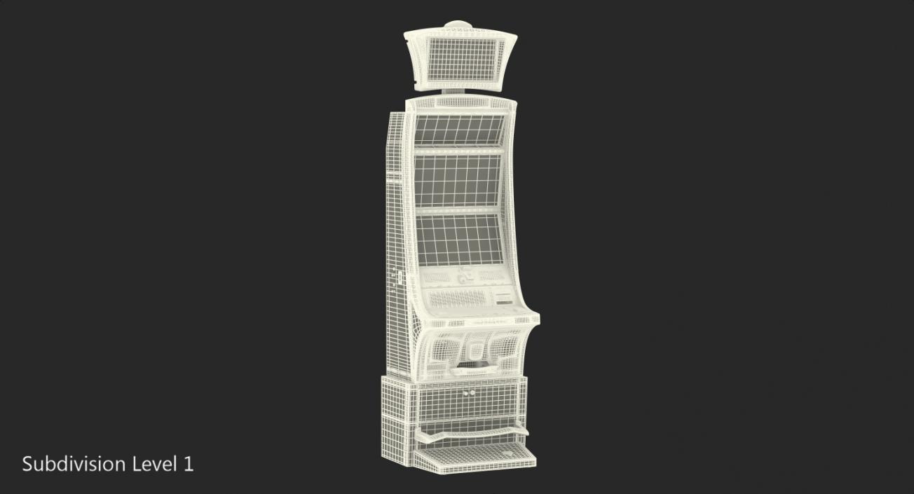 3D model Slot Machine Emerald