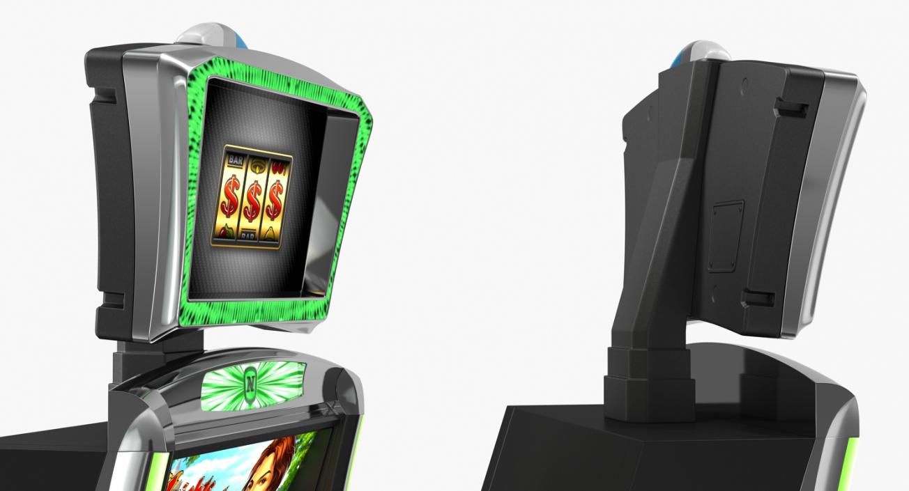 3D model Slot Machine Emerald