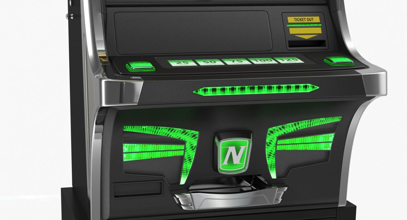 3D model Slot Machine Emerald