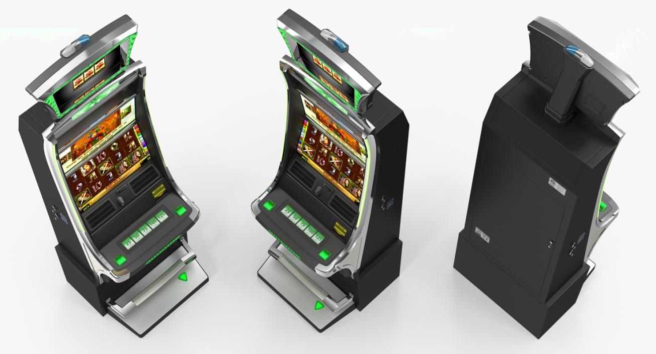 3D model Slot Machine Emerald