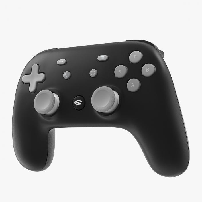 3D model Black Google Stadia Controller