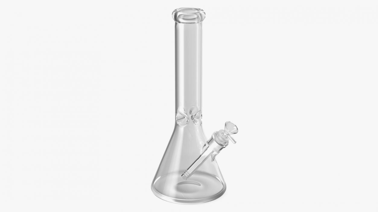 Glass Beaker Bong 3D