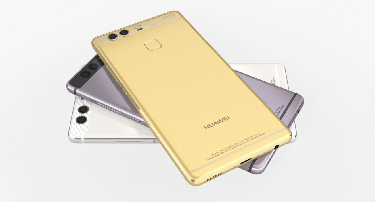 3D Huawei P9 Set model