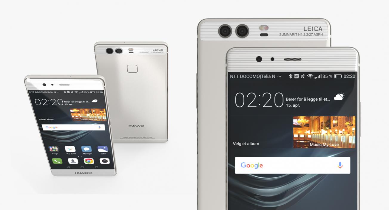 3D Huawei P9 Set model