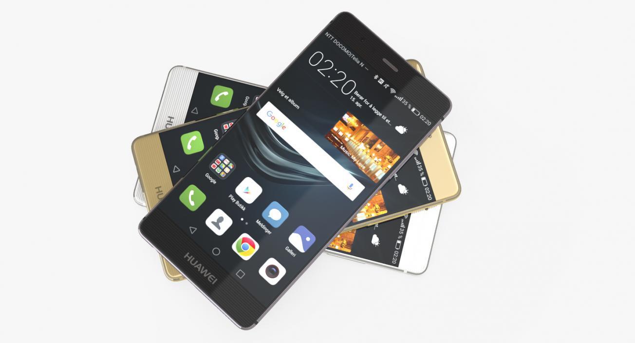 3D Huawei P9 Set model