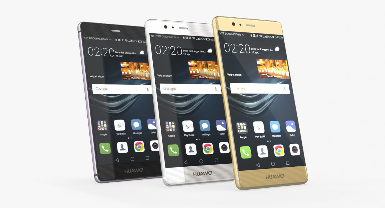 3D Huawei P9 Set model