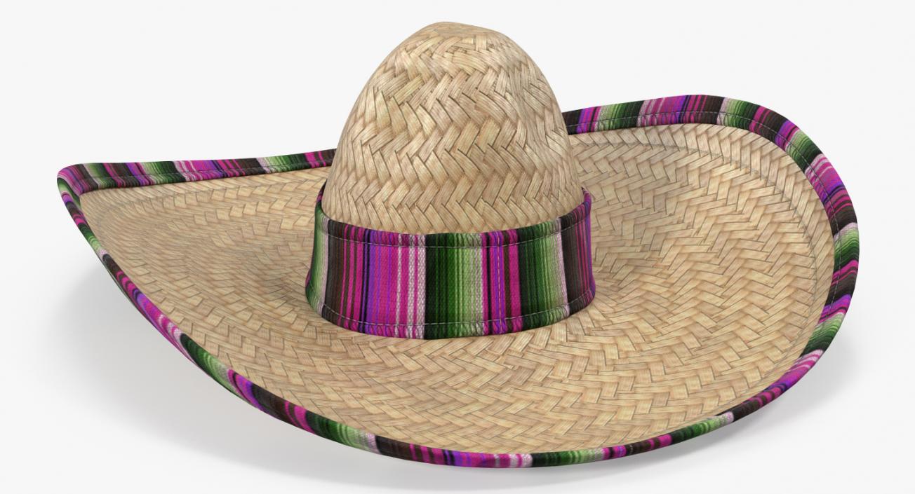 3D Straw Hats Collection 3 model