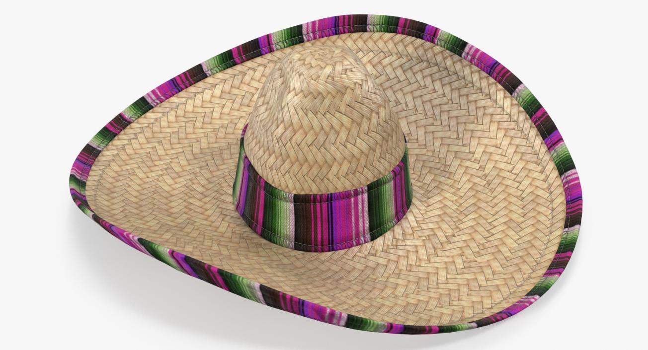 3D Straw Hats Collection 3 model