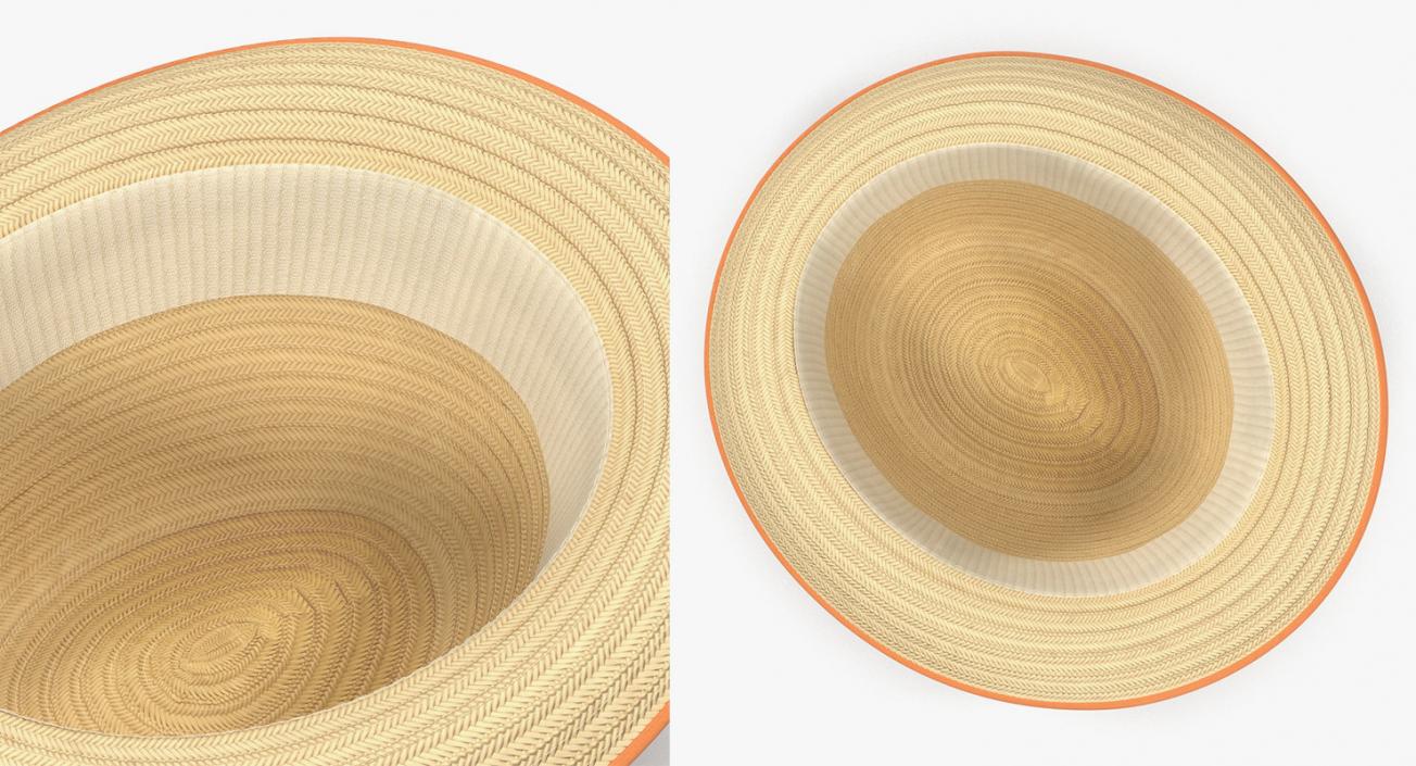 3D Straw Hats Collection 3 model