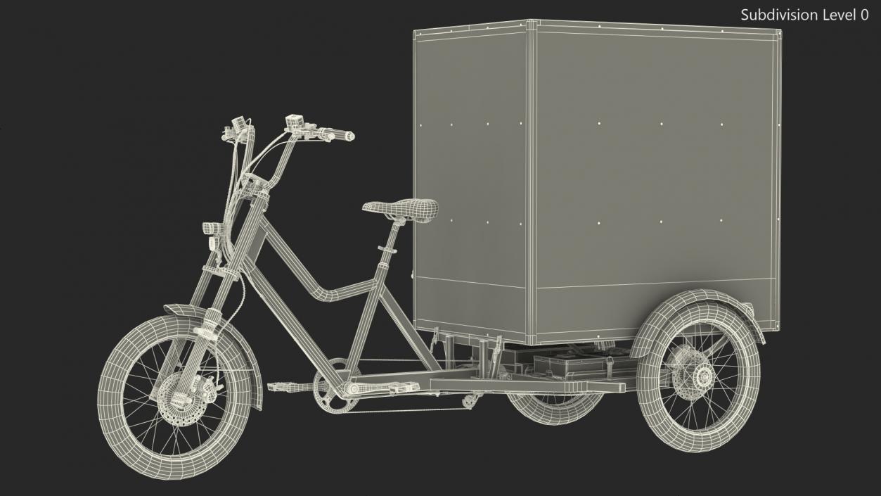 3D Rad Power Bike RadBurro with Cargo Box model