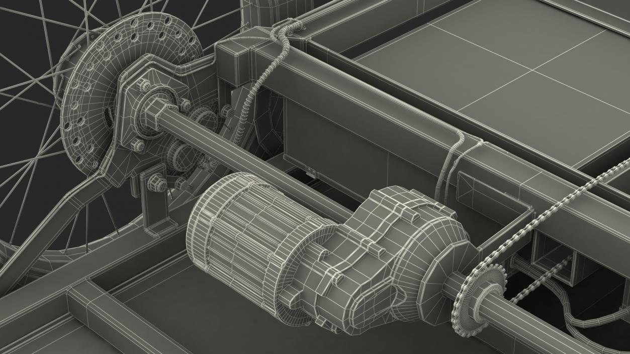 3D Rad Power Bike RadBurro with Cargo Box model