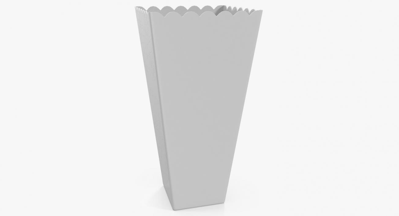 3D Empty Paper Popcorn Cup Generic