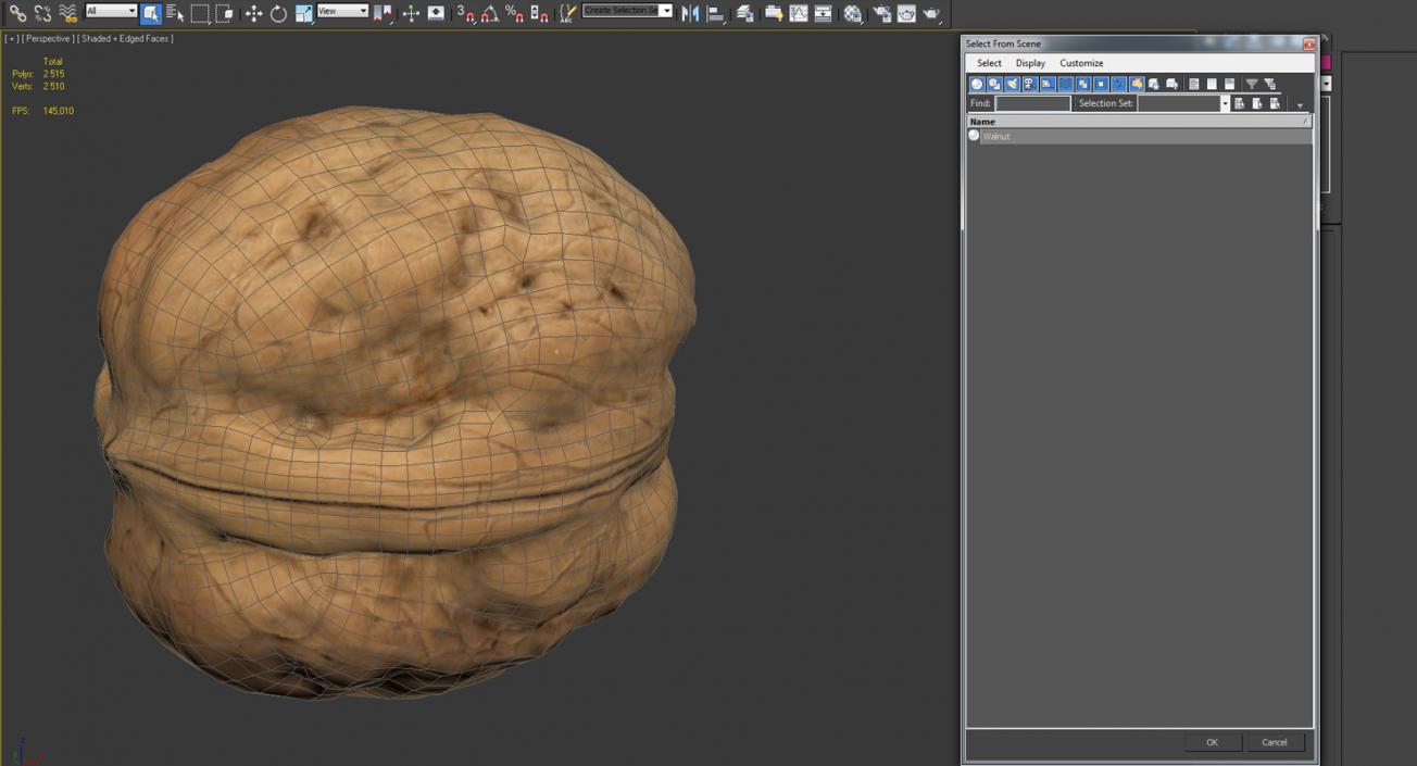 3D model Walnut