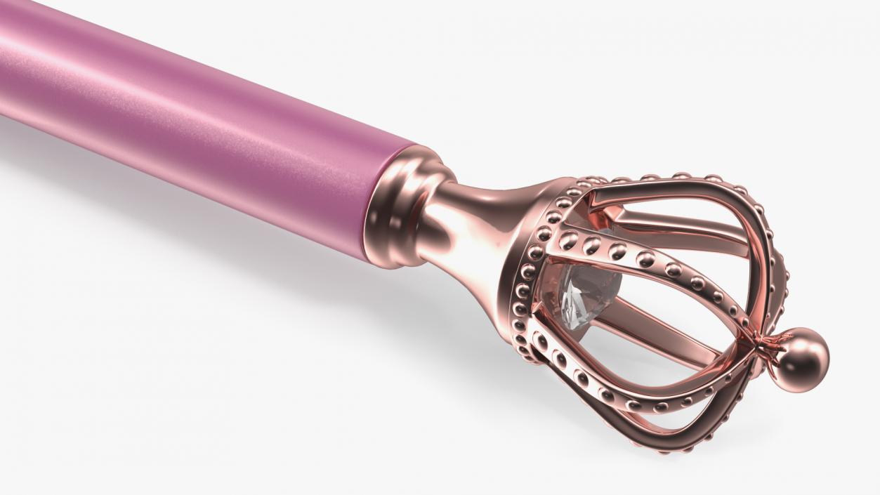 3D Crown Design Ballpoint Pen Pink