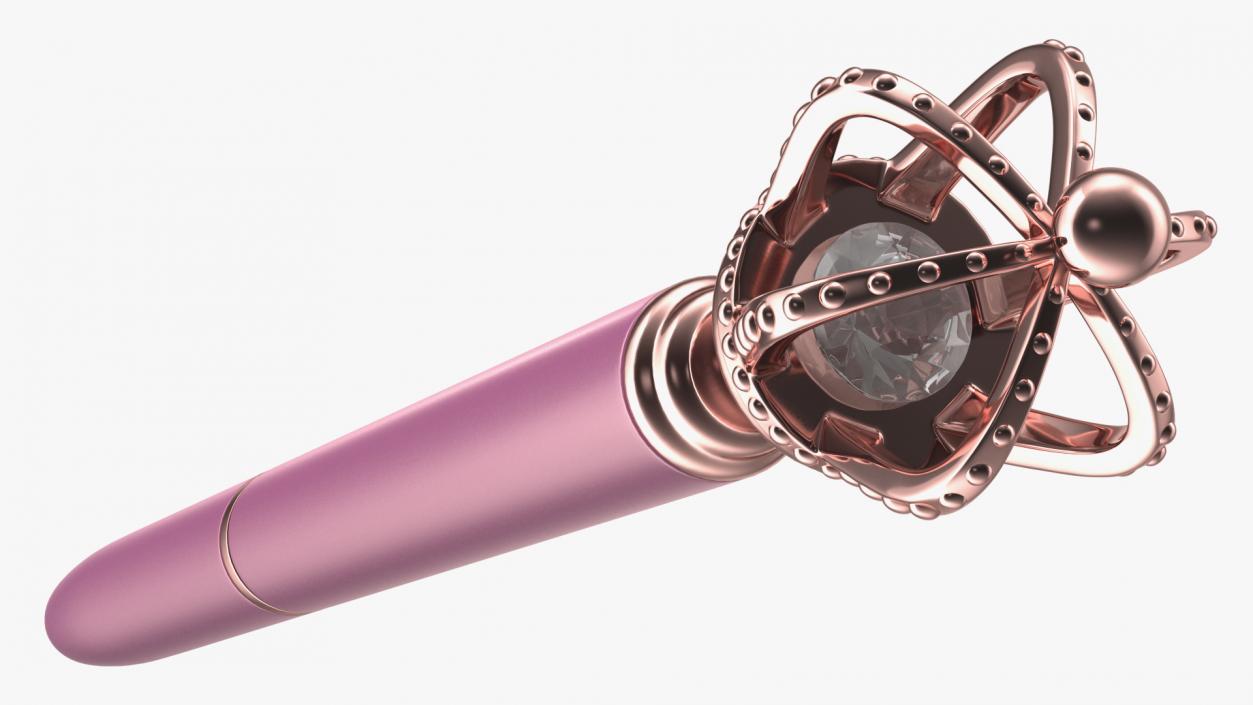 3D Crown Design Ballpoint Pen Pink