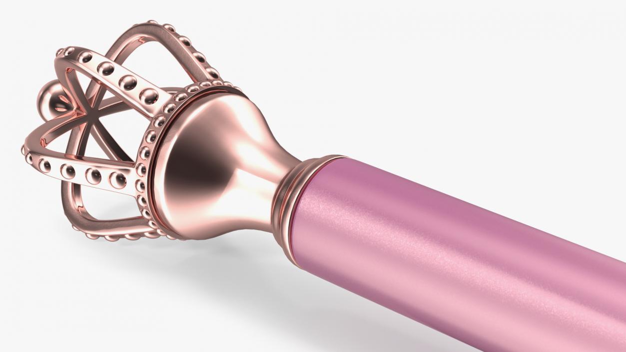 3D Crown Design Ballpoint Pen Pink