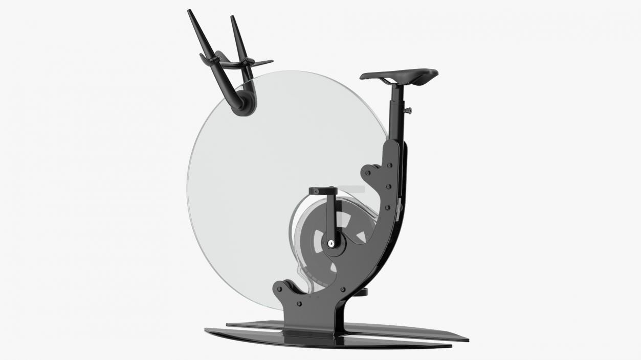 Futuristic Unicycle Exercise Bike Ciclotte Rigged 3D model