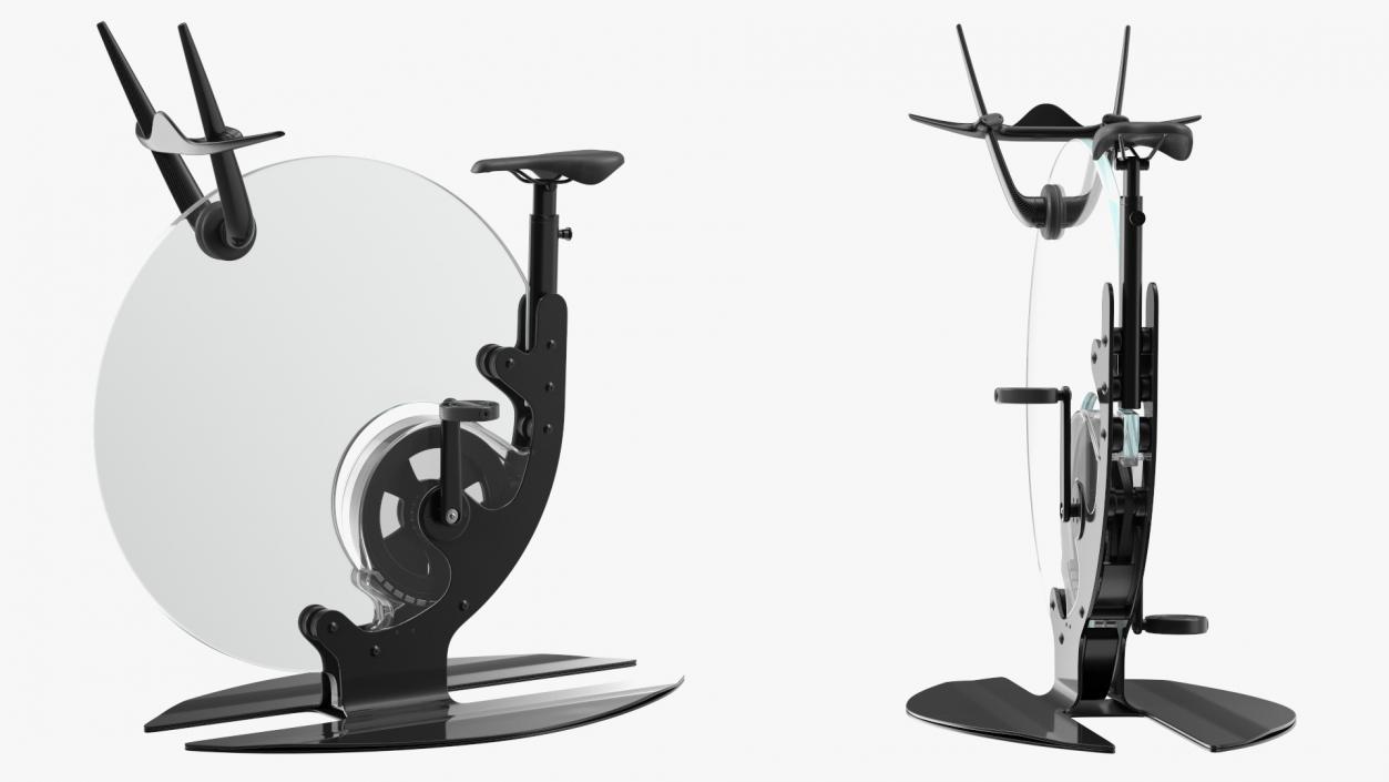 Futuristic Unicycle Exercise Bike Ciclotte Rigged 3D model