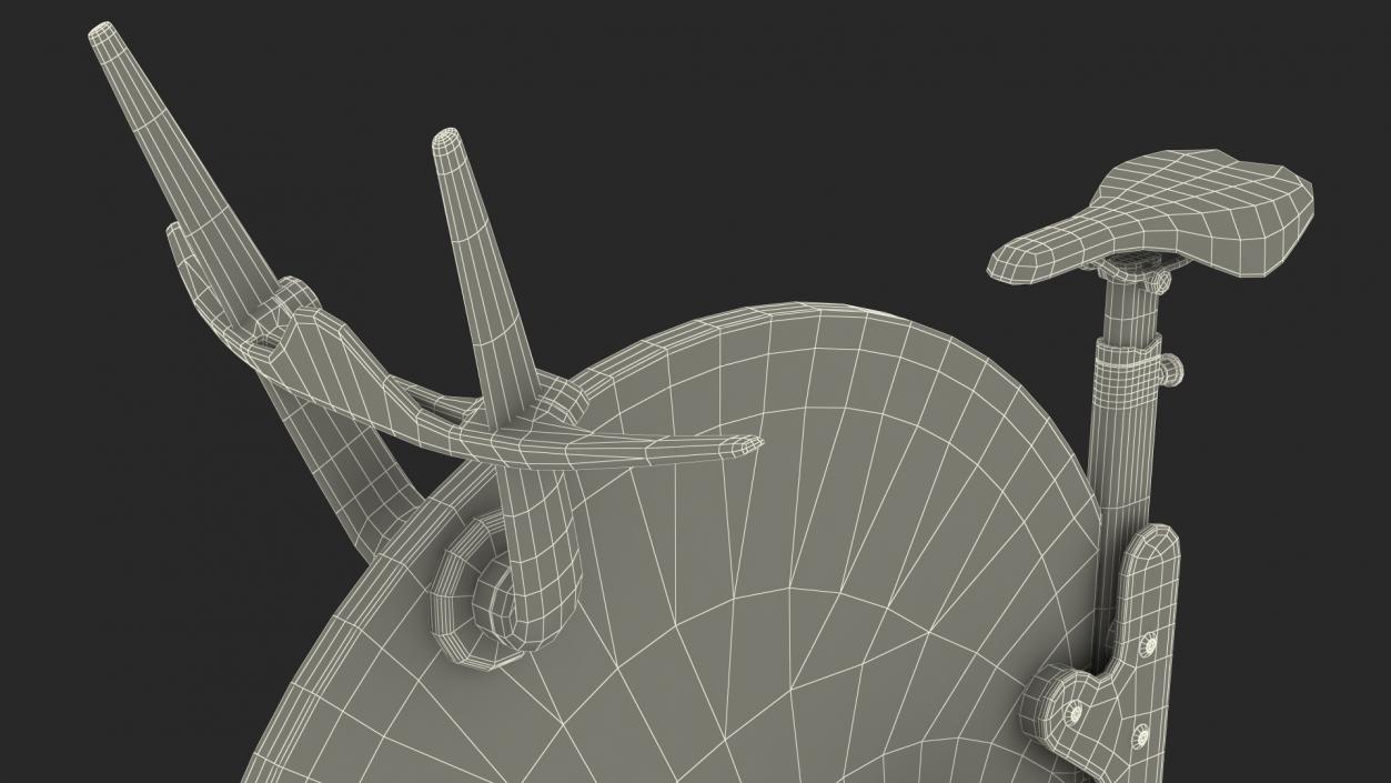 Futuristic Unicycle Exercise Bike Ciclotte Rigged 3D model