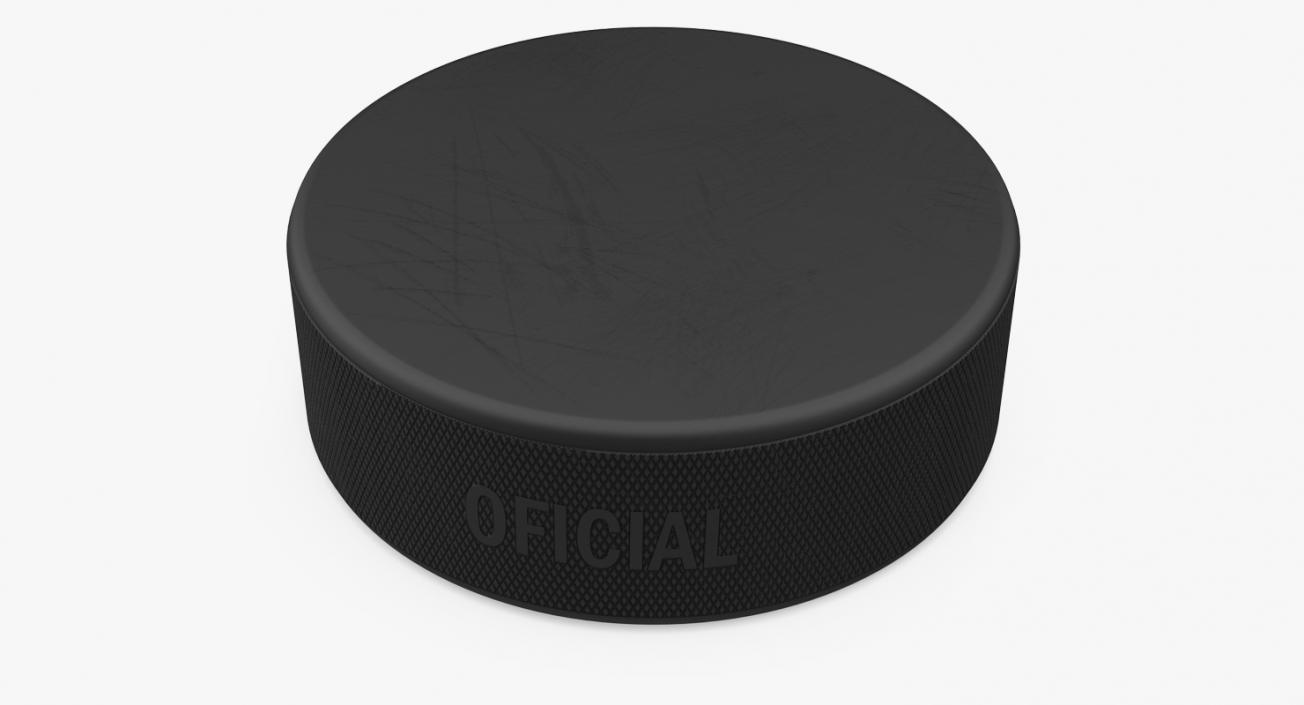 3D Classic Ice Hockey Puck model