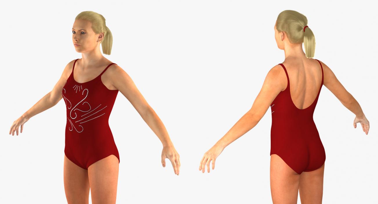 Rigged Figure Skaters Collection 3D