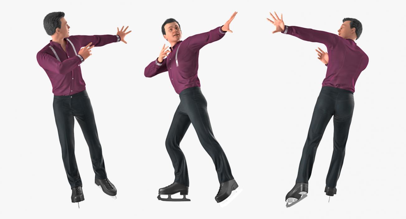 Rigged Figure Skaters Collection 3D