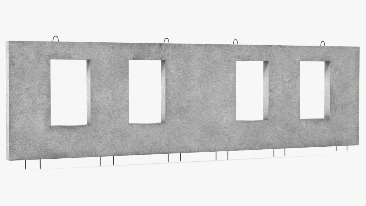 Precast Concrete Panels Collection 3D model