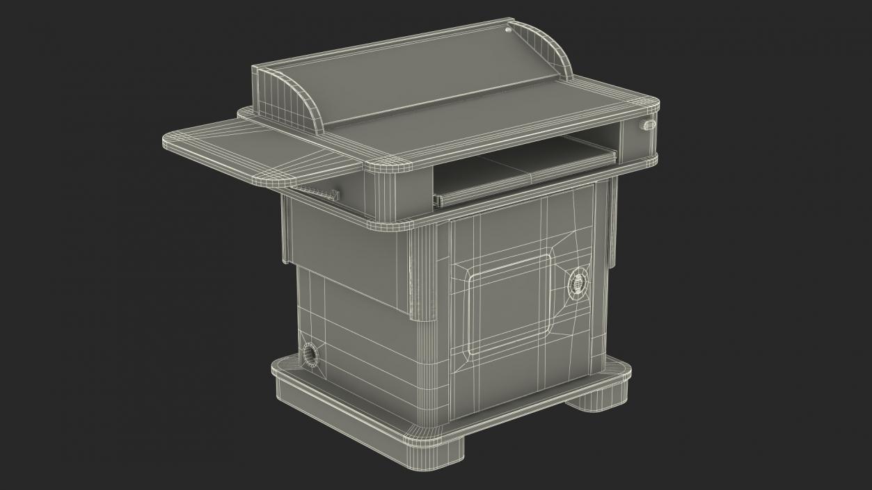 3D Multimedia Lectern model