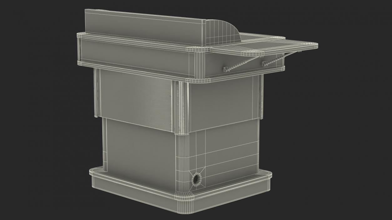 3D Multimedia Lectern model