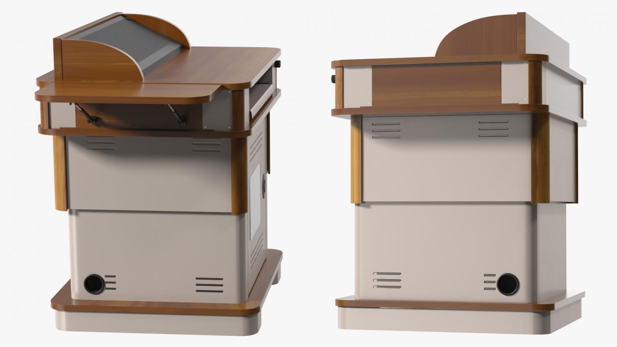 3D Multimedia Lectern model