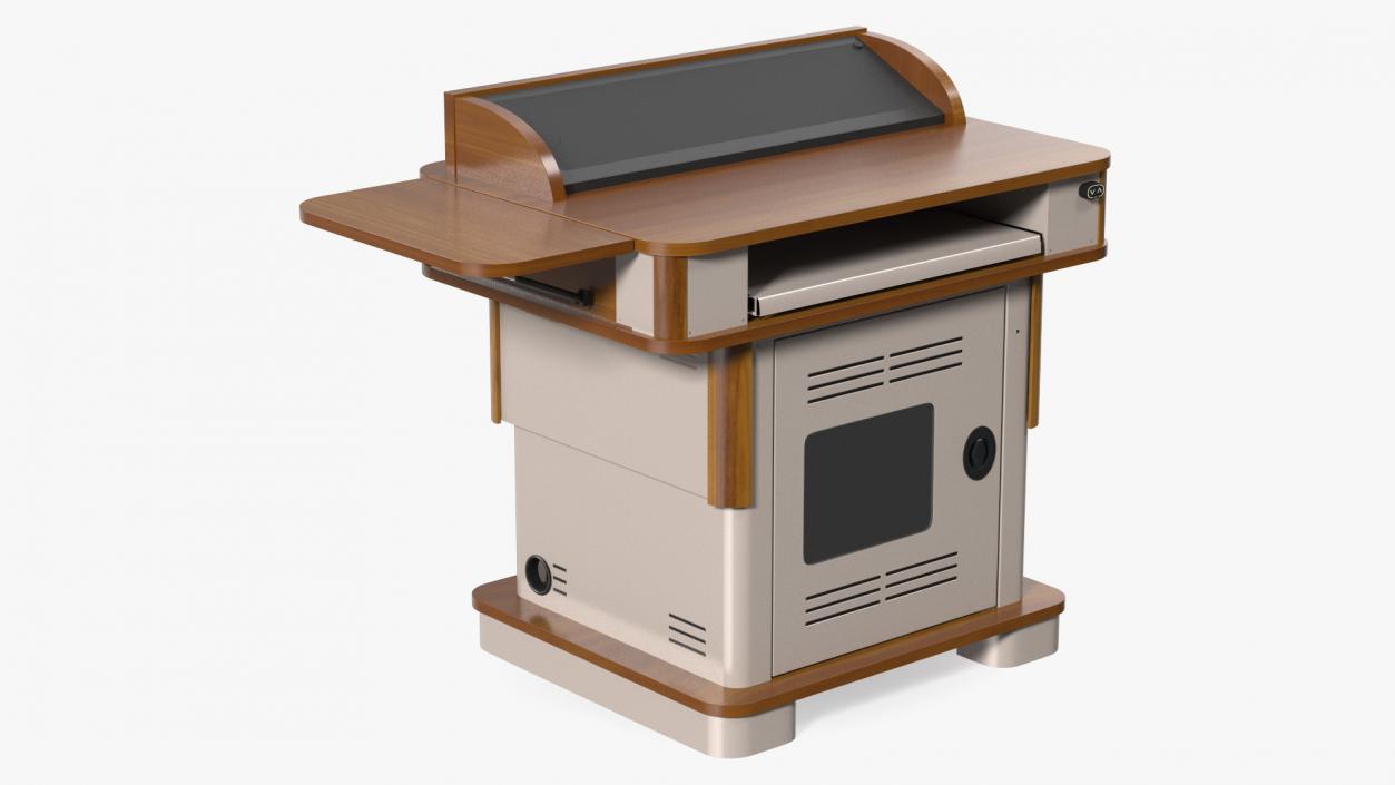 3D Multimedia Lectern model