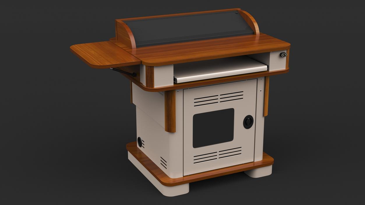 3D Multimedia Lectern model