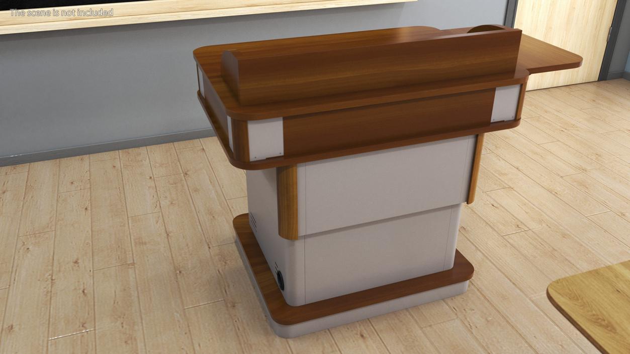 3D Multimedia Lectern model