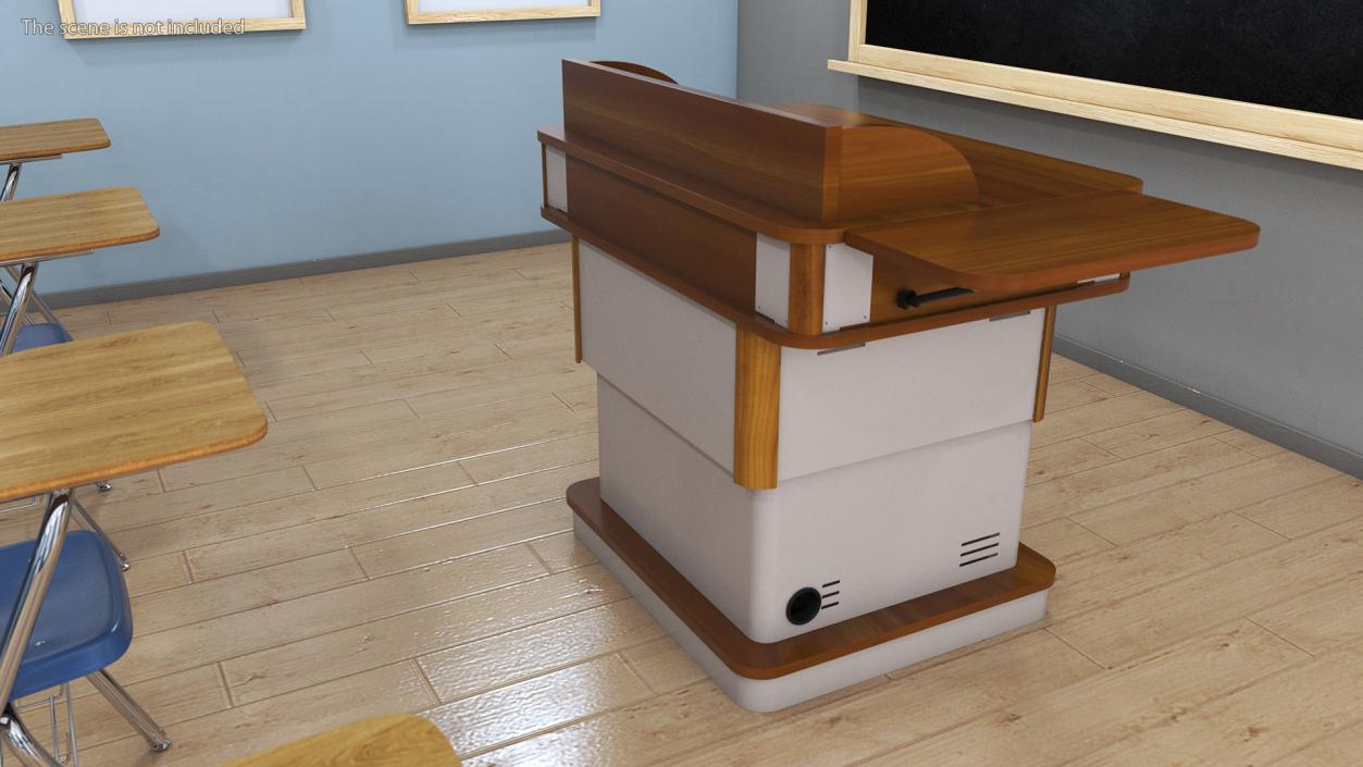 3D Multimedia Lectern model