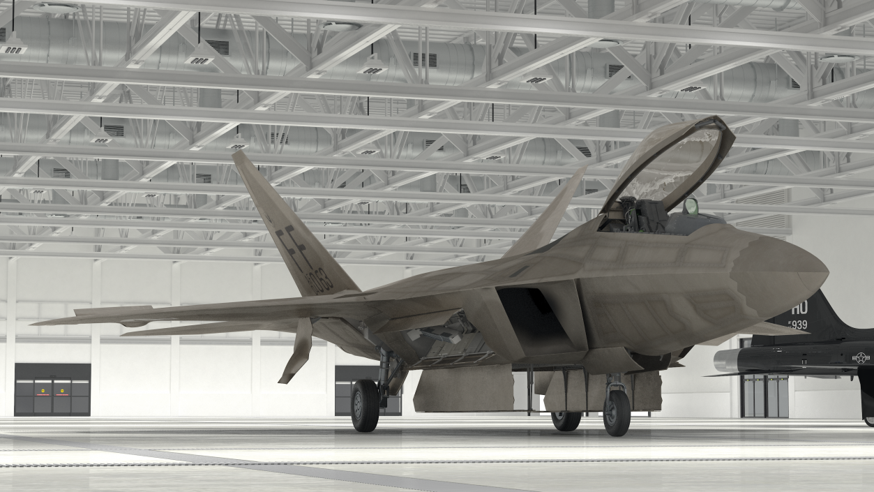 Advanced Tactical Fighter F-22 Raptor 2 3D model