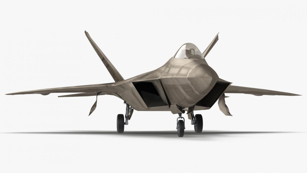 Advanced Tactical Fighter F-22 Raptor 2 3D model