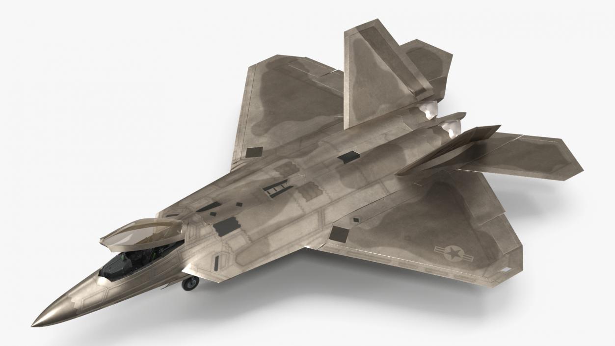 Advanced Tactical Fighter F-22 Raptor 2 3D model