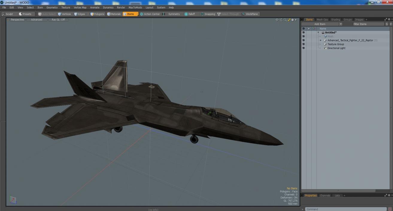 Advanced Tactical Fighter F-22 Raptor 2 3D model