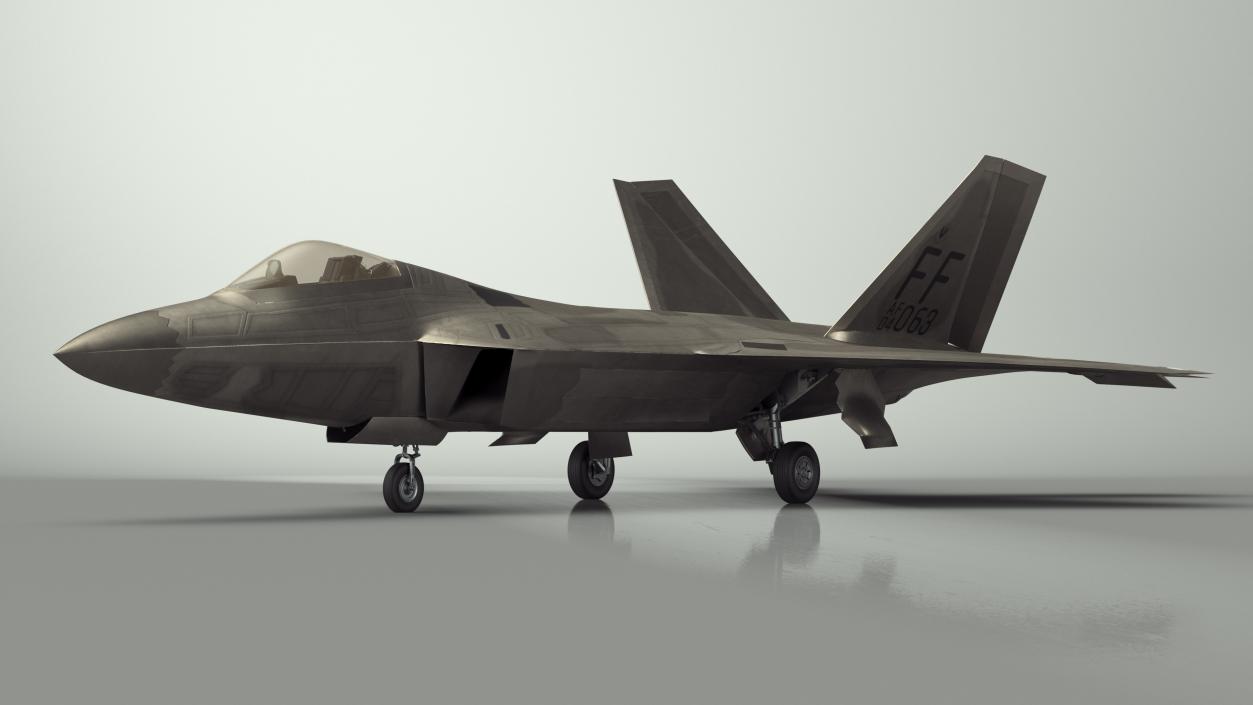 Advanced Tactical Fighter F-22 Raptor 2 3D model