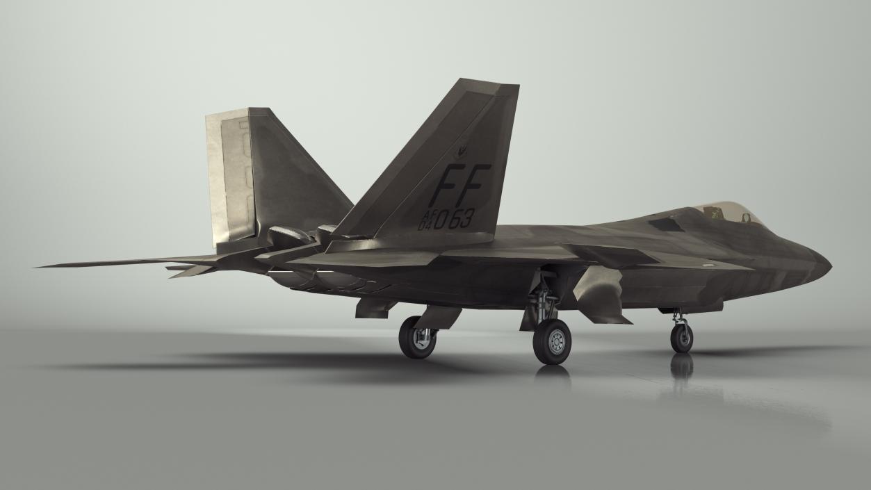 Advanced Tactical Fighter F-22 Raptor 2 3D model