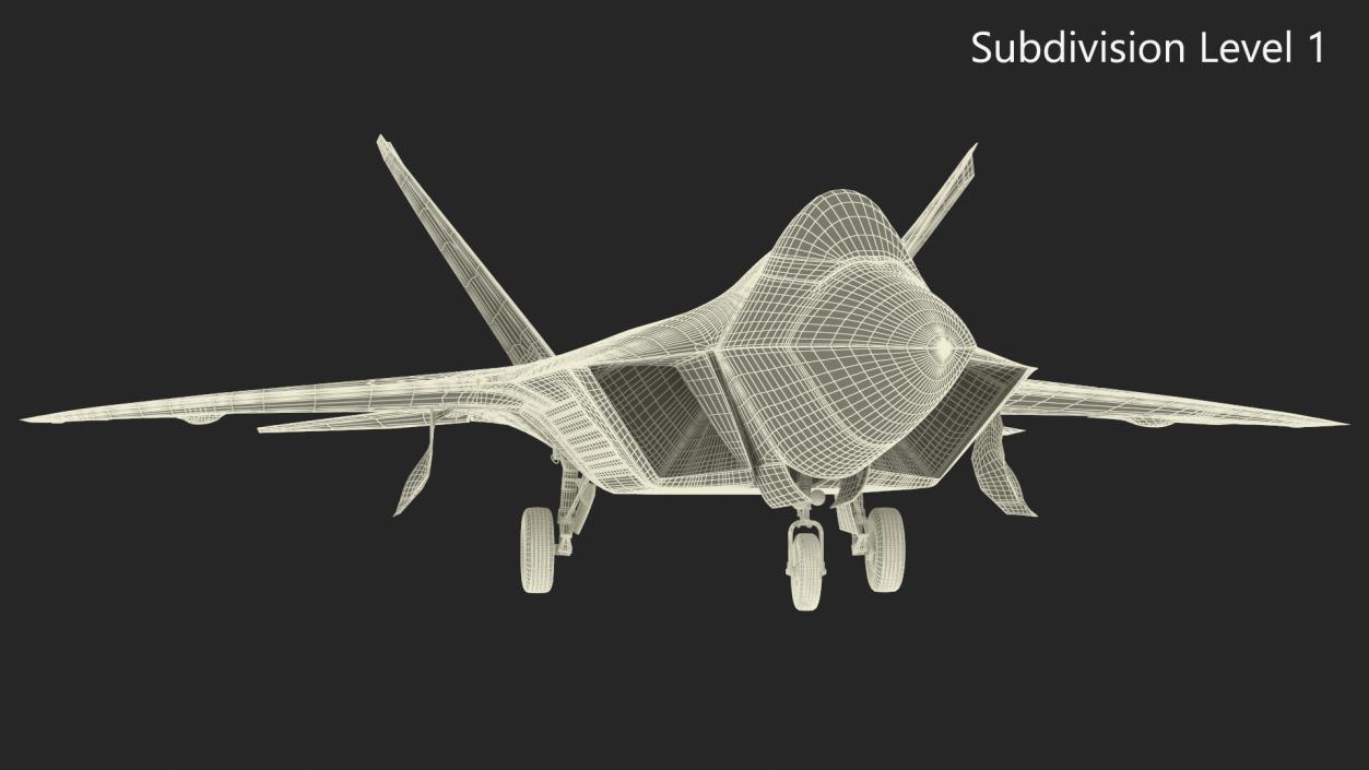 Advanced Tactical Fighter F-22 Raptor 2 3D model