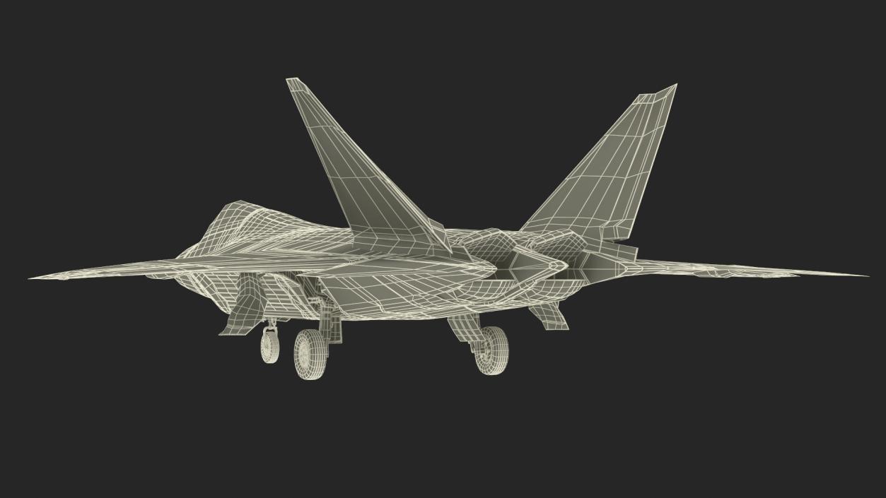 Advanced Tactical Fighter F-22 Raptor 2 3D model