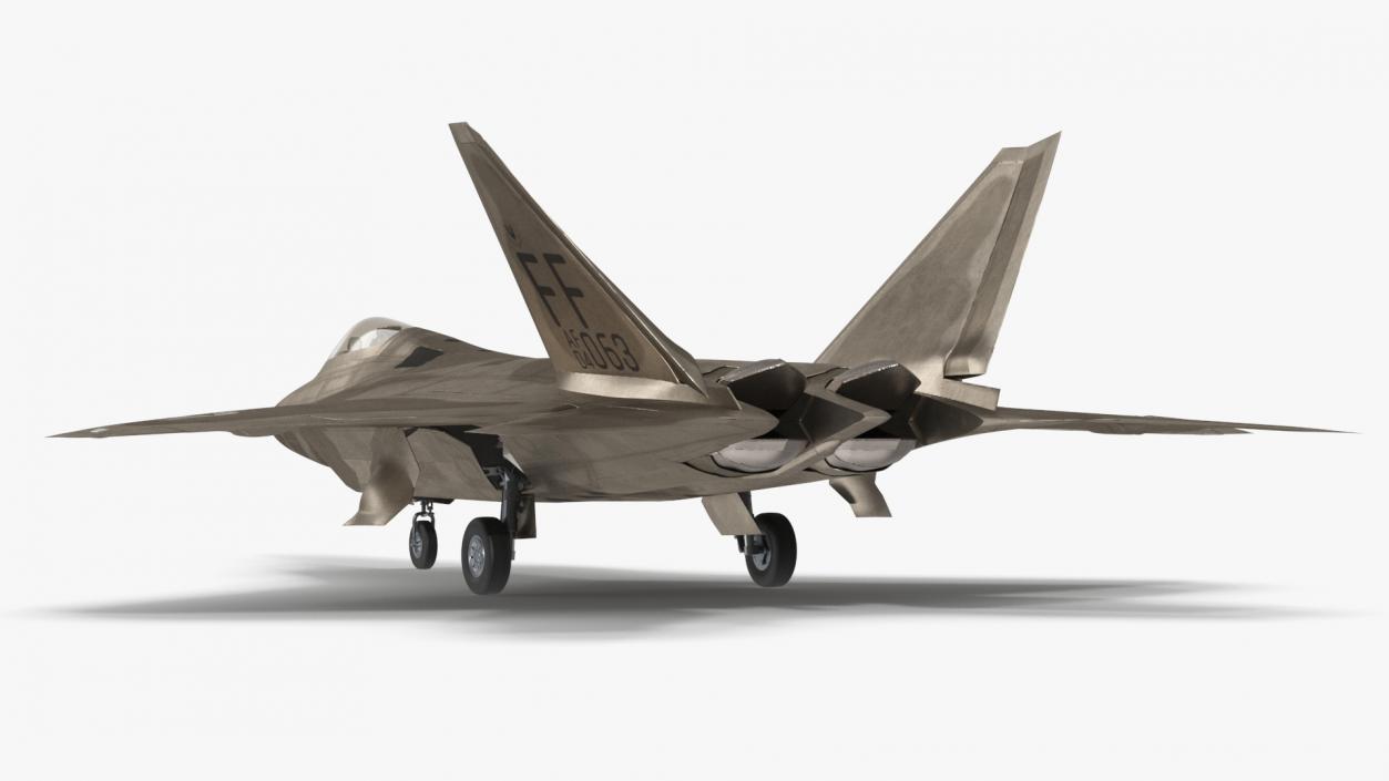 Advanced Tactical Fighter F-22 Raptor 2 3D model