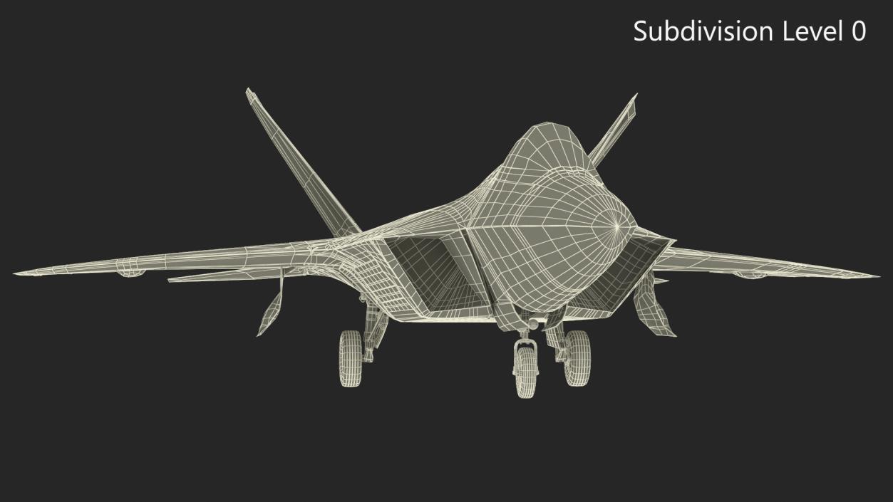 Advanced Tactical Fighter F-22 Raptor 2 3D model