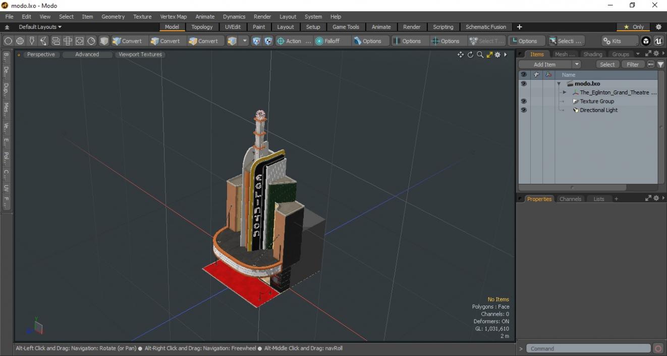 3D model The Eglinton Grand Theatre Entrance