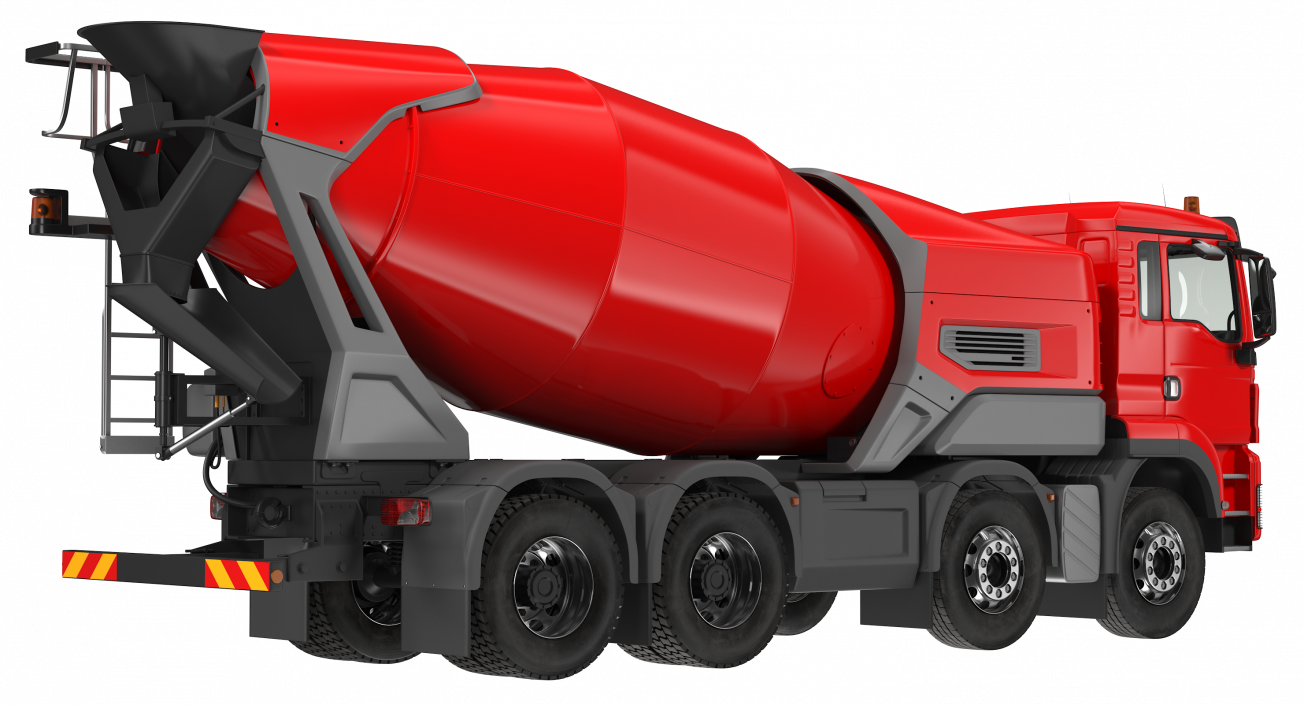 3D model Electric Hybrid Mixer Truck Generic