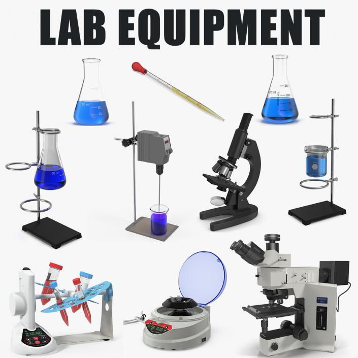 Lab Equipment 3D Models Collection 3D model