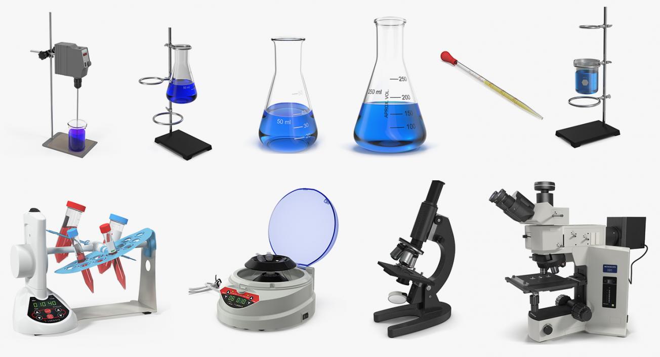 Lab Equipment 3D Models Collection 3D model